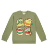 Stella Mccartney Printed Cotton Sweatshirt In Multicoloured