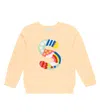 Stella Mccartney Printed Cotton Sweatshirt In Pink