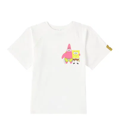Stella Mccartney Kids' Printed Cotton T-shirt In Ivory