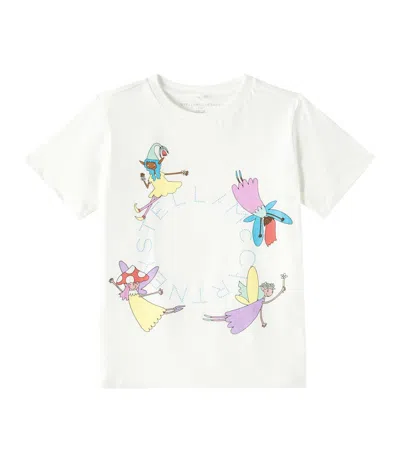 Stella Mccartney Rganic Cotton Printed T-shirt Kids In White