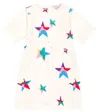 Stella Mccartney Printed Cotton Twill Dress In White/colourful