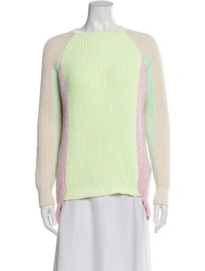 Pre-owned Stella Mccartney Printed Crew Neck Sweater
