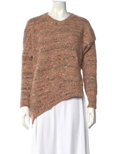 Pre-owned Stella Mccartney Printed Crew Neck Sweater In Brown