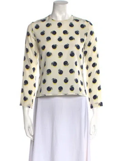 Pre-owned Stella Mccartney Printed Crew Neck Sweatshirt In Neutral