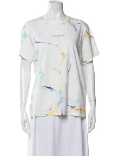Pre-owned Stella Mccartney Printed Crew Neck T-shirt In Multi
