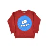 Stella Mccartney Printed Crewneck Sweatshirt Kids In Red