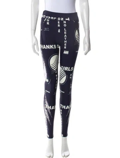 Pre-owned Stella Mccartney Printed Crystal Embellishments Pajamas In Blue