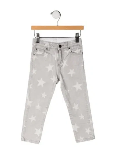 Pre-owned Stella Mccartney Babies' Printed Denim Jeans In Grey