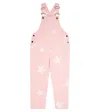 Stella Mccartney Printed Denim Overalls In Pink