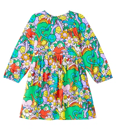 Stella Mccartney Kids' Printed Dress In Green