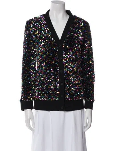 Pre-owned Stella Mccartney Printed Evening Jacket In Black