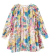 Stella Mccartney Printed Georgette Dress In Multi