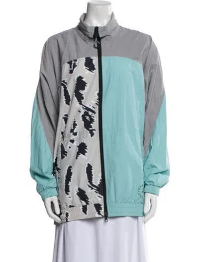 Pre-owned Stella Mccartney Printed Jacket In Blue
