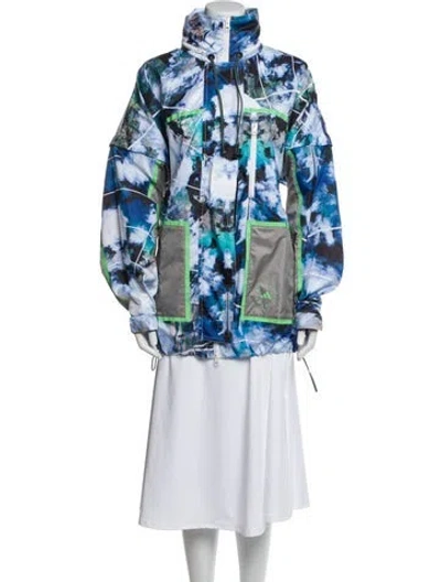 Pre-owned Stella Mccartney Printed Jacket In Blue