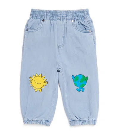Stella Mccartney Kids' Printed Jeans In Blue