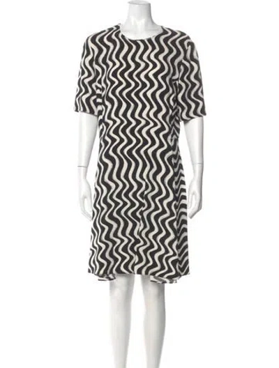 Pre-owned Stella Mccartney Printed Knee-length Dress W/ Tags In White