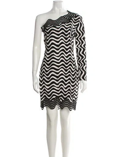 Pre-owned Stella Mccartney Printed Knee-length Dress In White
