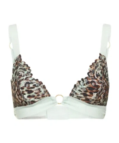 Stella Mccartney Printed Lace Soft Cup Bra In White