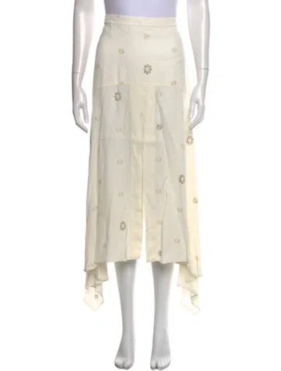 Pre-owned Stella Mccartney Printed Long Skirt In Neutral
