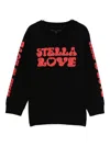 Stella Mccartney Printed Long-sleeve Top In Black