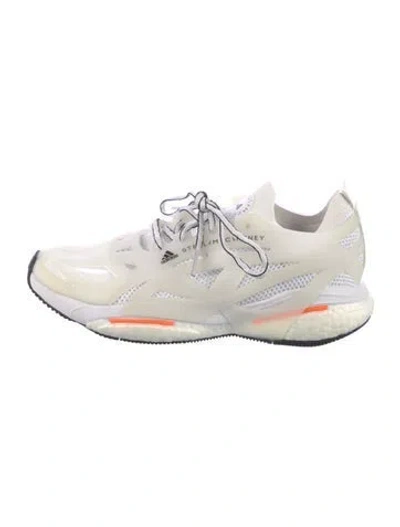 Pre-owned Stella Mccartney Printed Mesh Accents Sneakers In White