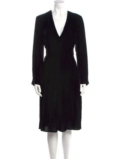 Pre-owned Stella Mccartney Printed Midi Length Dress In Black