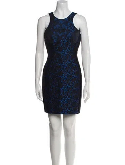 Pre-owned Stella Mccartney Printed Mini Dress In Black