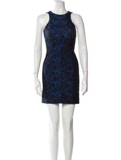 Pre-owned Stella Mccartney Printed Mini Dress In Black