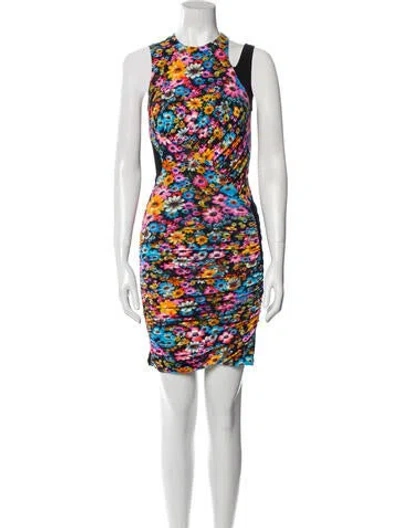 Pre-owned Stella Mccartney Printed Mini Dress In Multi