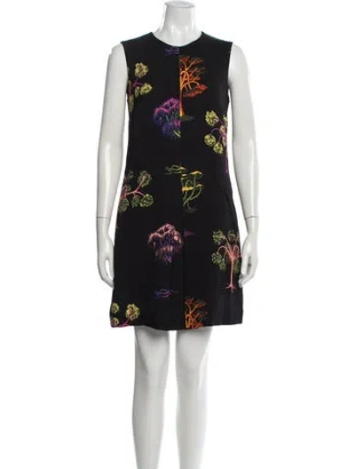 Pre-owned Stella Mccartney Printed Mini Dress In Multi