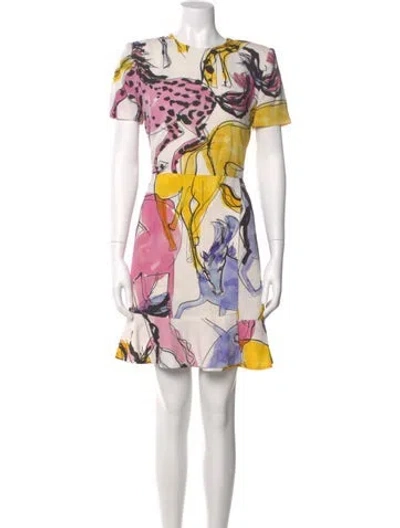 Pre-owned Stella Mccartney Printed Mini Dress In Multi