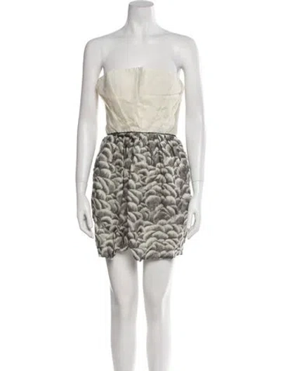 Pre-owned Stella Mccartney Printed Mini Dress In Neutral