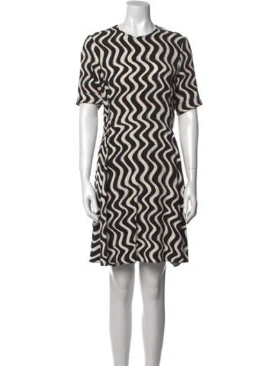 Pre-owned Stella Mccartney Printed Mini Dress W/ Tags In Black