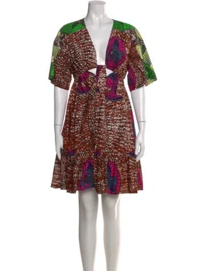 Pre-owned Stella Mccartney Printed Mini Dress W/ Tags In Pink