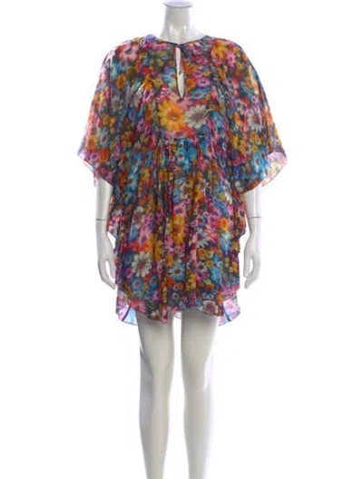 Pre-owned Stella Mccartney Printed Mini Dress In Yellow