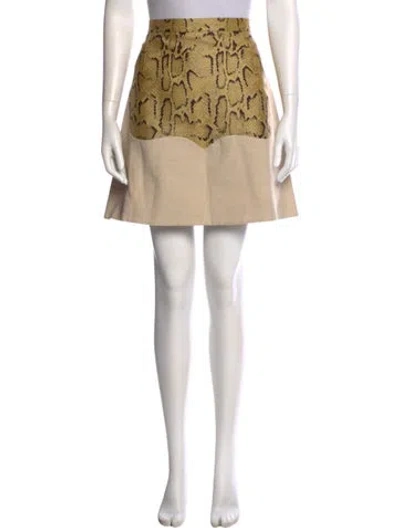 Pre-owned Stella Mccartney Printed Mini Skirt In Neutral