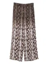 Stella Mccartney Snakeskin Pattern Wide Leg Pajama Trousers In Multi