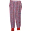 Shop Stella Mccartney Printed Pants In Red Cotton