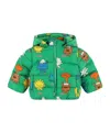 Stella Mccartney Printed Poly Jacket In Green