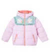 Stella Mccartney Dove Graphic Hooded Puffer Coat In Pink