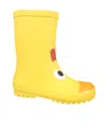 Stella Mccartney Yellow Rain Boots For Boy With Rooster In Yellow
