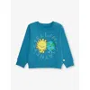 Stella Mccartney Printed Sweatshirt In Blue