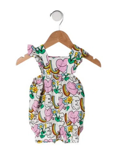 Pre-owned Stella Mccartney Babies' Printed Romper In Neutrals/pink