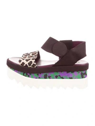 Pre-owned Stella Mccartney Printed Sandals In Purple