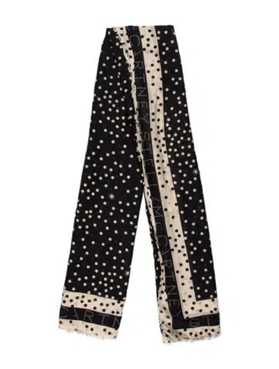 Pre-owned Stella Mccartney Printed Scarf In Black
