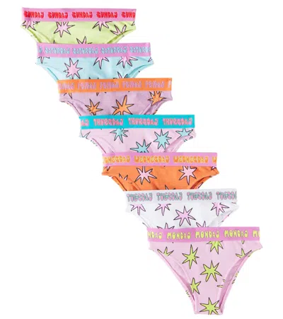 Stella Mccartney Kids' Printed Set Of Briefs In Multicoloured