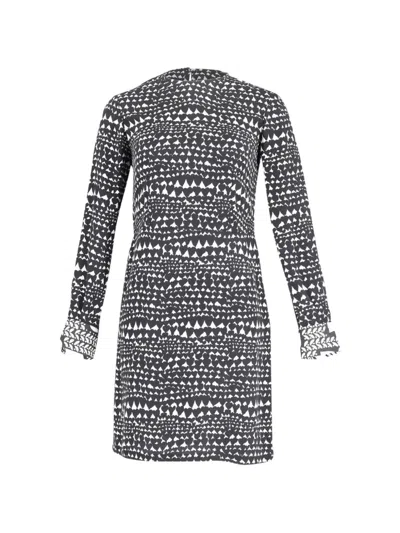 Pre-owned Stella Mccartney Printed Sheath Mini Dress In Black