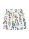 Stella Mccartney Printed Shorts In 白色