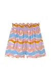 Stella Mccartney Printed Shorts In Blue