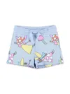 Stella Mccartney Printed Shorts In Blue